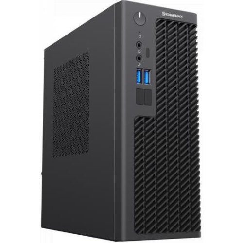 Корпус Gamemax ST-160-2U3-Flex-230M, з блоком живлення 230Вт, mini-ITX, чорний