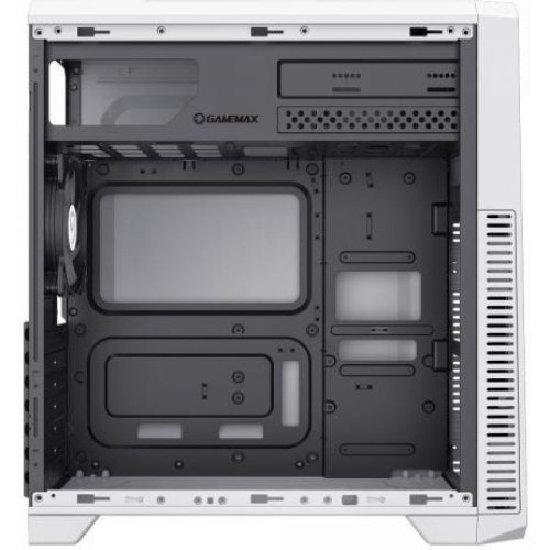 Корпус Gamemax G561E-WH, без блока живлення, ATX, білий/чорний