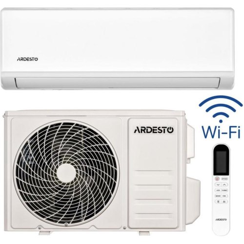 Кондиціонер Ardesto CoolSmart, 35м.кв., інвертор, 12000BTU, 3.5кВт, A/A, Wi-Fi, R32, білий (ARD-ACS12-I)