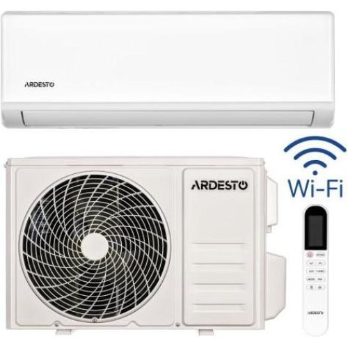 Кондиціонер Ardesto CoolAir, 25м.кв., on/off, 9000BTU, 2.5кВт, A/A, Wi-Fi, R32, білий (ARD-ACS09)