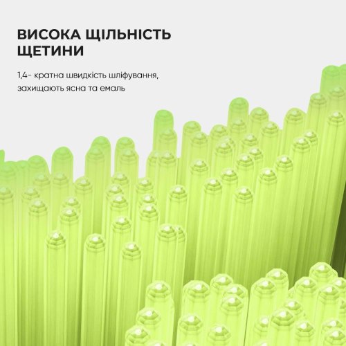 Насадки для електричної зубної щітки Oclean P1C8, середня жорсткіть, для видалення нальоту, 2шт, Gold (6970810552805)