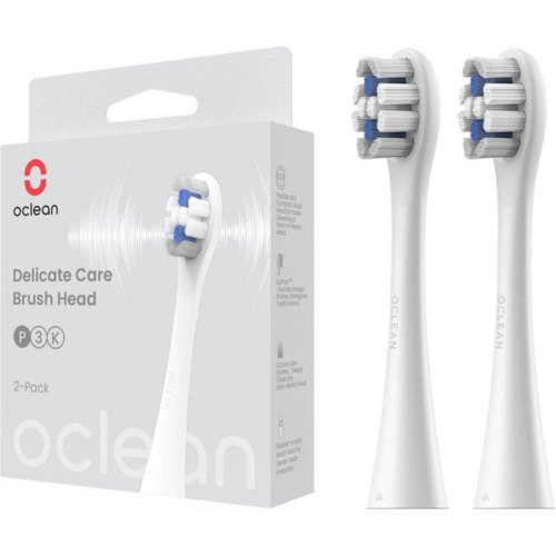 Насадки для електричної зубної щітки Oclean P3K4, догляд за яснами, чищення важкодоступних ділянок, ультрам'які, 2шт, White (6970810552911)