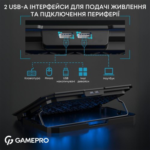 Підставка для ноутбука охолоджуюча GamePro CP350