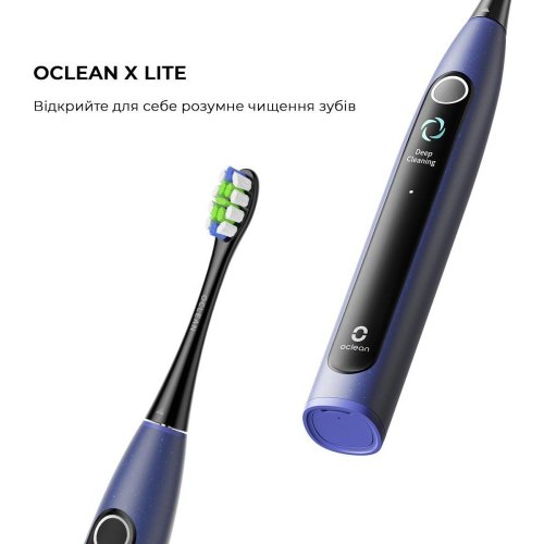 Електрична зубна щітка Oclean X Lite, Blue (6970810555974)