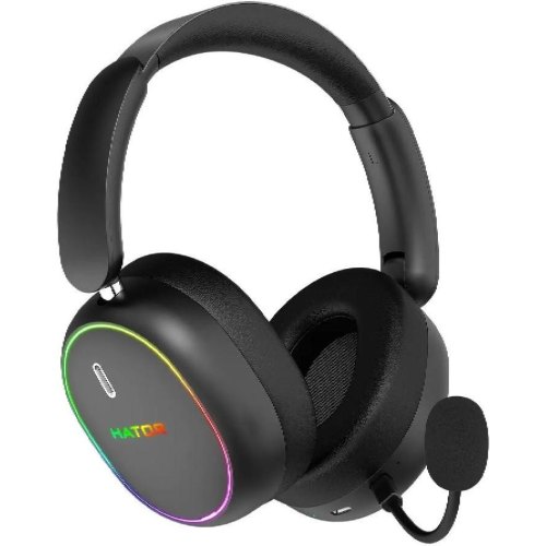 Гарнітура бездротова, ігрова Hator Phoenix 2, Hi-Res, SyncHUB connection, Black (ESH40)