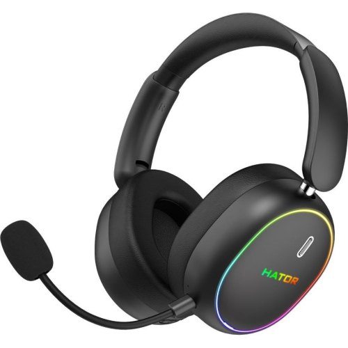 Гарнітура бездротова, ігрова Hator Phoenix 2, Hi-Res, SyncHUB connection, Black (ESH40)