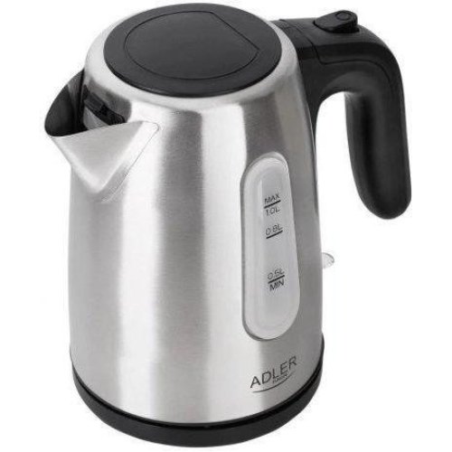 Електрочайник Adler AD 1273, 1200Вт, 1л, нержавіюча сталь