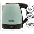 Електрочайник First FA-5407-3-GN, 2200Вт, 1.2л, корпус з нержавіючої сталі