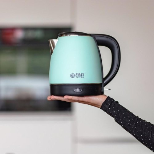 Електрочайник First FA-5407-3-GN, 2200Вт, 1.2л, корпус з нержавіючої сталі