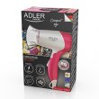 Фен Adler AD 2259, 1200Вт, 2 температурних режими, 2 швидкості, концентратор