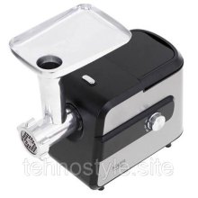 М'ясорубка Adler AD 4813, 2000Вт, корпус з нержавіючої сталі, 3 решітки, 3 подрібнювача