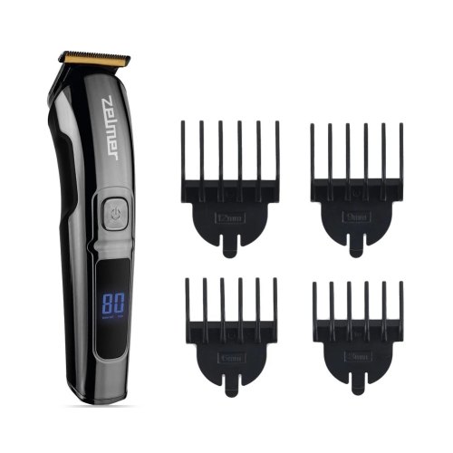 Машинка для стрижки Zelmer ZMB6000, змінні насадки, титанові леза T-Blade, водонепроникна