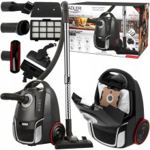 Пилосос Adler AD 7054, 2200Вт, 17000Па, чотириступенева система фільтрації, гіпоалергенний, мішок