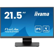 Монітор сенсорний iiyama T2252MSC-B2AG, 21.5 IPS, 1920х1080, 16:9, проекційно-ємністна технологія, 1xHDMI/1xDP/2xUSB