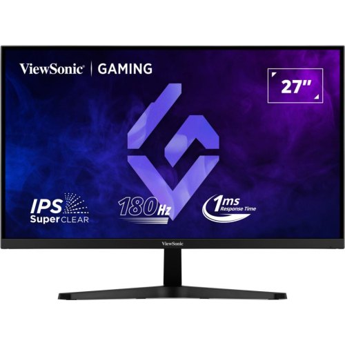 Монітор ігровий ViewSonic VX27G1-HD, 27 SuperClear IPS, 1920х1080, 16:9, 180Гц, 1мс (MPRT), HDR10, 2xHDMI 1.4/1xDP