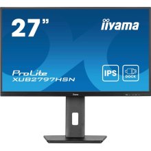 Монітор iiyama XUB2797HSN-B2, 27 IPS, 1920х1080, 16:9, 1мс (MPRT), 100 Гц, Adaptive Sync, 1xHDMI 1.4/1xDP 1.2/1xDP out