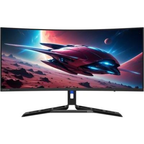 Монітор ігровий Lenovo R34w-30, 34 VA, вигнутий, 3440x1440, 21:9, 180Гц, 0.5мс (MPRT), HDR10, FreeSync (67C7GACBUA)
