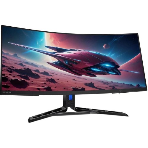 Монітор ігровий Lenovo R34w-30, 34 VA, вигнутий, 3440x1440, 21:9, 180Гц, 0.5мс (MPRT), HDR10, FreeSync (67C7GACBUA)