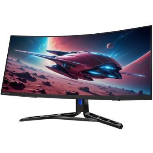 Монітор ігровий Lenovo R34w-30, 34 VA, вигнутий, 3440x1440, 21:9, 180Гц, 0.5мс (MPRT), HDR10, FreeSync (67C7GACBUA)