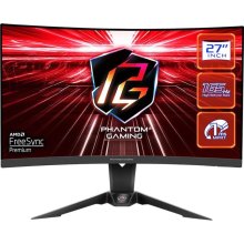 Монiтор iгровий ASRock PG27Q15R2A, 27 VA 1500R, 2560x1440, 165Hz, 1мс, 2xHDMI 2.0/1xDP 1.4/1xHP, Wi-Fi