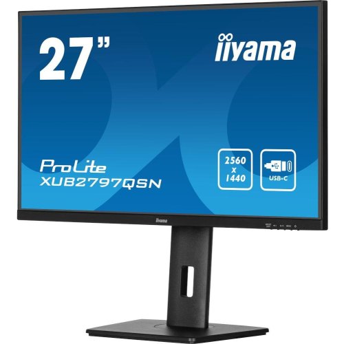 Монітор iiyama XUB2797QSN-B2, 27 IPS, 2560х1440, 16:9, 1мс (MPRT), 100Гц, Adaptive Sync, 1xHDMI 1.4/1xDP 1.2/1xDP out
