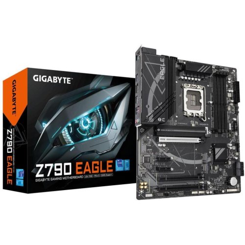 Mатеринська плата Gigabyte Z790 EAGLE, s1700, Intel Z790, ATX, 4xDDR5, 3xM.2, DP/HDMI, 2.5GbE LAN