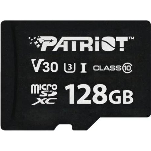 Карта пам'яті Patriot VX Series, 128GB, microSDXC, V30 Class 10 UHS-I U3 (PSF128GVX31MCX)
