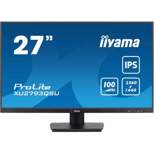 Монітор iiyama XU2793QSU-B7, 27 IPS, 2560х1440, 16:9, 1мс (MPRT), 100Гц, Adaptive Sync, 1xHDMI/1xDP/2xUSB 3.2