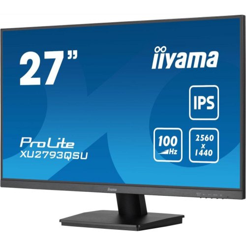 Монітор iiyama XU2793QSU-B7, 27 IPS, 2560х1440, 16:9, 1мс (MPRT), 100Гц, Adaptive Sync, 1xHDMI/1xDP/2xUSB 3.2