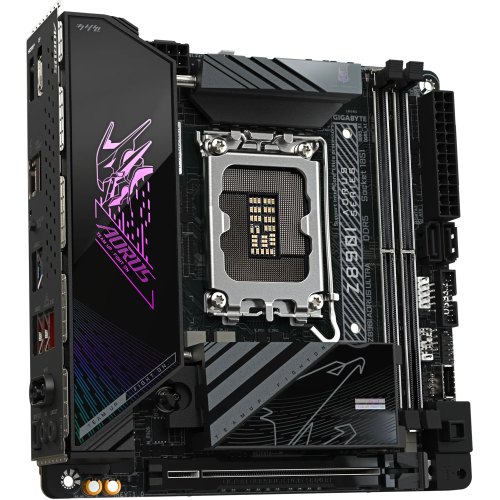 Mатеринська плата Gigabyte Z890I AORUS ULTRA, s1851, Intel Z890, mini-ITX, 2xM.2, HDMI/DP/USB4 Type-C, 2.5GbE LAN