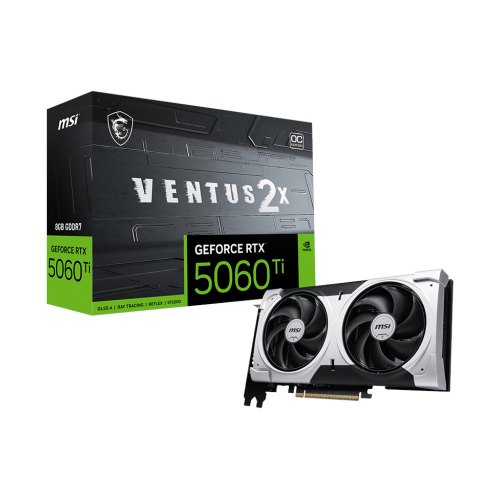 Відеокарта MSI GeForce RTX 5060 Ti 8GB GDDR7 VENTUS 2X OC PLUS (RTX 5060 Ti 8G VENTUS 2X OC PL)
