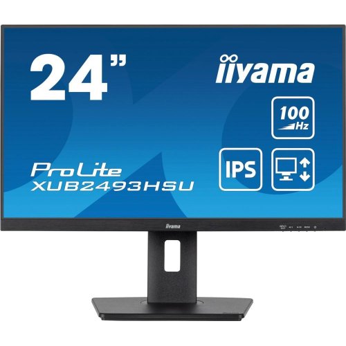 Монітор iiyama XUB2493HSU-B7, 23.8 IPS, 1920х1080, 16:9, 1мс (MPRT), 300кд/м2, 100Гц, Adaptive Sync,1xHDMI 1.4/1xDP