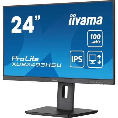 Монітор iiyama XUB2493HSU-B7, 23.8 IPS, 1920х1080, 16:9, 1мс (MPRT), 300кд/м2, 100Гц, Adaptive Sync,1xHDMI 1.4/1xDP