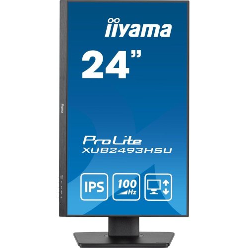 Монітор iiyama XUB2493HSU-B7, 23.8 IPS, 1920х1080, 16:9, 1мс (MPRT), 300кд/м2, 100Гц, Adaptive Sync,1xHDMI 1.4/1xDP