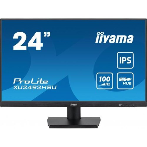 Монітор iiyama XU2493HSU-B7, 23.8 IPS, 1920х1080, 16:9, 1мс (MPRT), 300кд/м2, 100Гц, FreeSync, 1xHDMI 1.4/1xDP 1.2