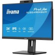 Монітор iiyama XUB2490HSUH-B2, 23.8 IPS, 1920х1080, 16:9, 4мс (GTG), 100Гц, FreeSync, 5Мп камера Windows Hello, мікрофон