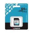 Карта пам'яті Kingston Canvas Go Plus Gen4, 64GB, SDXC, C10 UHS-I U3 V30, 200MB/s (SDG4/64GB)