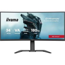 Монітор iiyama GCB3484WQSU-B1, 34 VA, вигнутий, 21:9, 0.4мс (MPRT), 180Гц, Adaptive Sync, HDR, 2xHDMI 2.0/1xDP 1.4