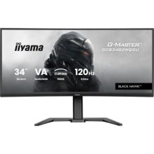 Монітор iiyama GCB3482WQSU-B1, 34 VA, вигнутий, 21:9, 0.6мс (MPRT), 120Гц, Adaptive Sync, HDR, 2xHDMI 2.0/1xDP 1.4