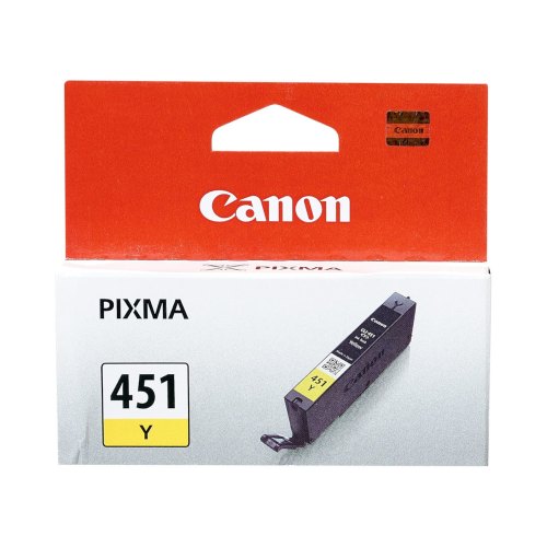 Картридж Canon CLI-451Y, для PIXMA MG5440/MG6340, жовтий (6526B001AA)