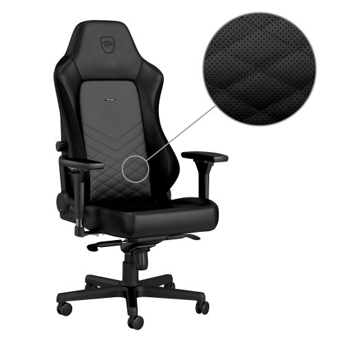 Крісло геймерське Noblechairs HERO, Black (NBL-HRO-PU-BLA)