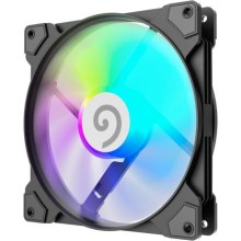 Кулер для корпусу Gamemax FN14A-S5, 140мм, 4pin(M/F)/3pin(M/F), ARGB, PWM, чорна рамка