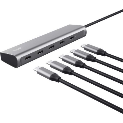 USB-хаб Trust Halyx, USB Type-C to 5xUSB Type-C (25136)