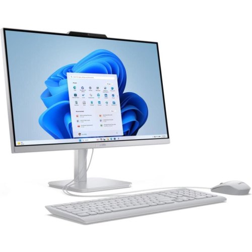 Моноблок Lenovo A100, 23.8/Intel Core i3-N305/8GB/SSD 512GB/Intel HD/DOS/Stand/Cloud grey (F0J60045UO)