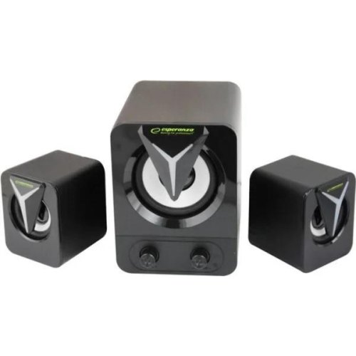 Акустична система 2.1 Esperanza Rainbow Soprano Speakers, USB, LED (EGS107)