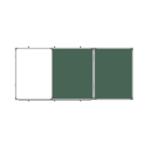 Дошка офісна Sector КМ4010, комбінована, магнітна, крейдяно-маркерна