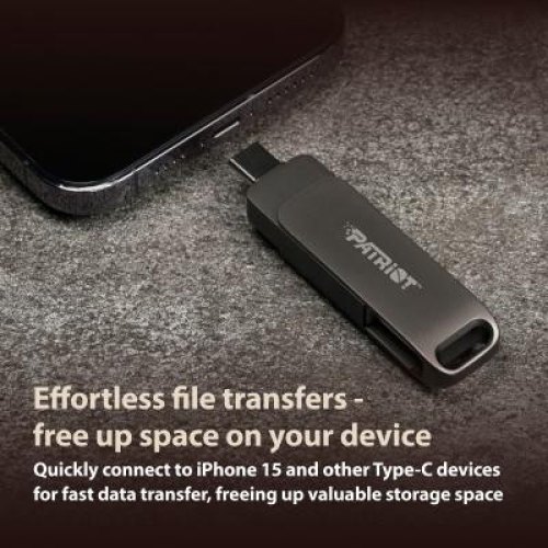 USB флеш Patriot Rage R550, 32GB, USB 3.2 Gen 1 Type-A/Type-C (PE32GR550DSAD)