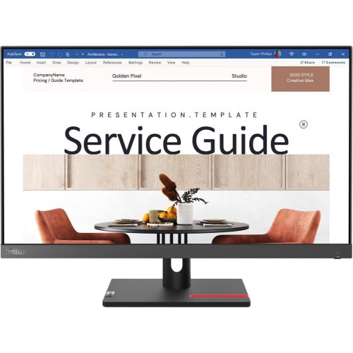 Монітор Lenovo ThinkVision S24i-30, 23.8 IPS, 1920х1080, 16:9, 4ms, 100Гц, 1xVGA/1xHDMI 1.4 (63DEKAR3EU)