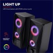 Акустична система 2.0 Trust GXT 606B Javv RGB-Illuminated 2.0 Speaker Set, Black (25108)