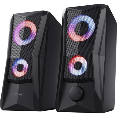 Акустична система 2.0 Trust GXT 606B Javv RGB-Illuminated 2.0 Speaker Set, Black (25108)